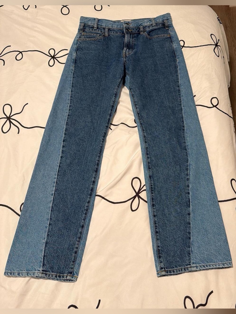 Zara Two-Tone Blue Women's Jeans